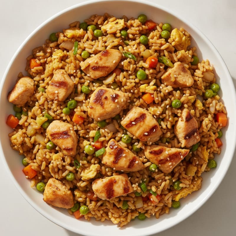Chicken and Vegetable Fried Rice