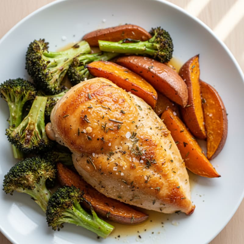 Crispy Roasted Chicken with Herbs