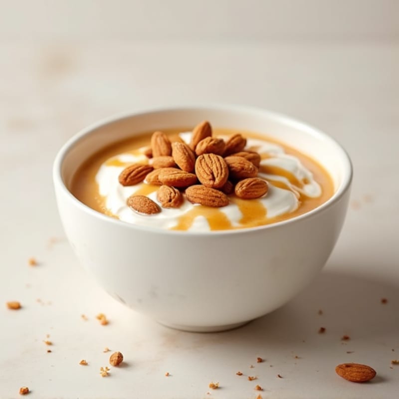 Greek Yogurt with Protein Powder and Almond Butter