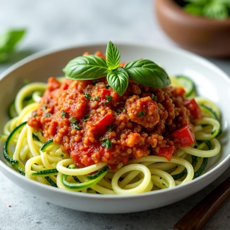 Protein-Packed Turkey Bolognese with Zucchini Noodles