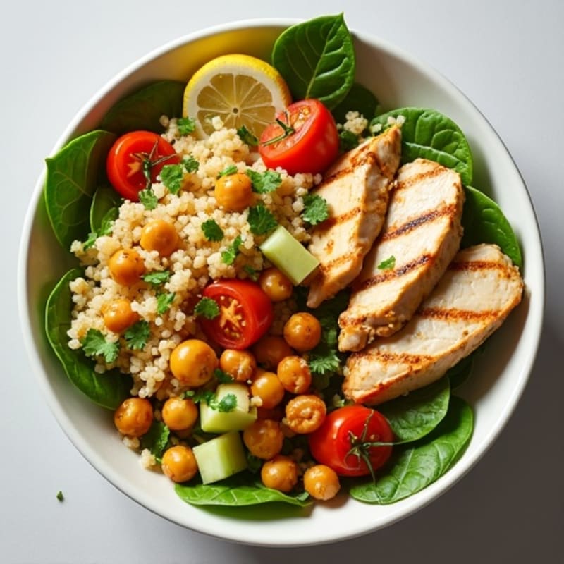 Lemon-Herb Chickpea Crunch Bowl