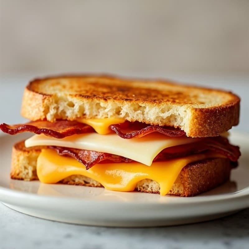 Crispy Three-Cheese Sourdough Melt