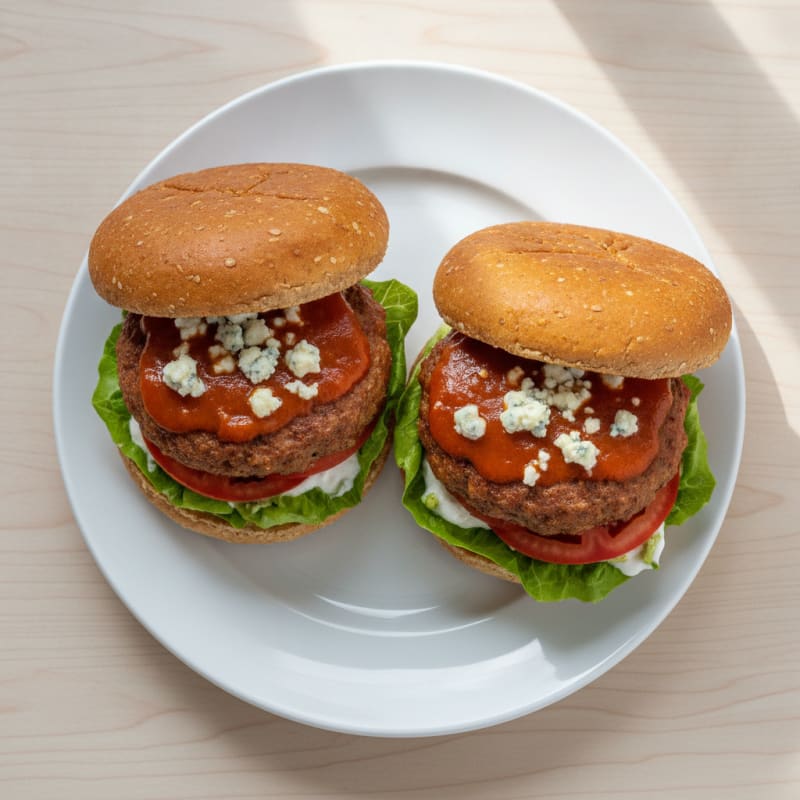 Buffalo Blue Cheese Burgers