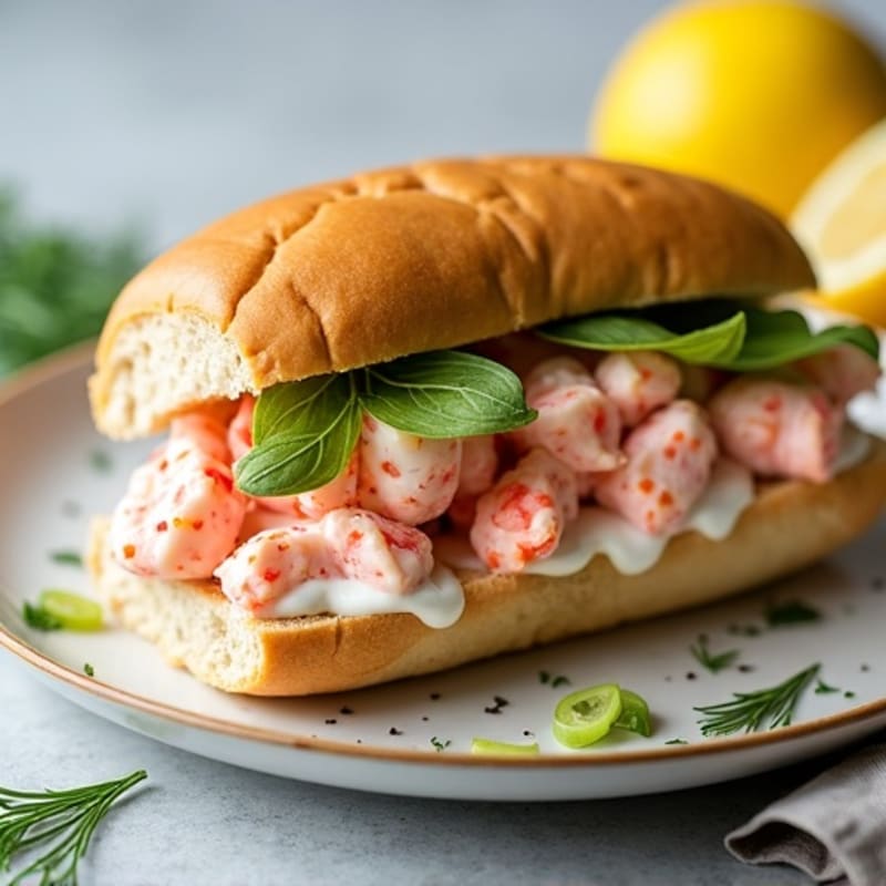 Lightened-Up Lemon-Herb Lobster Roll