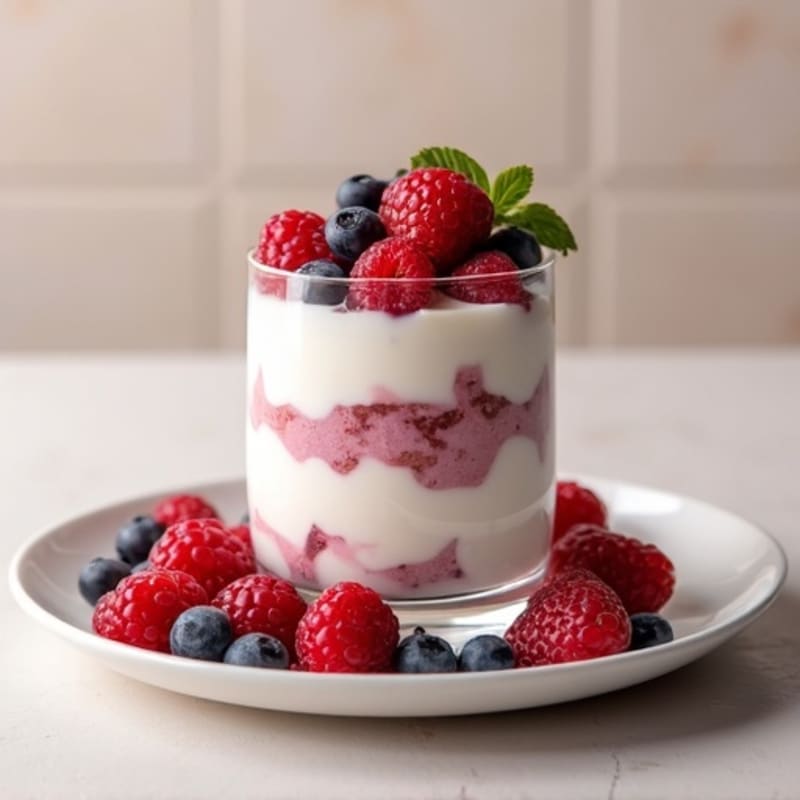 Creamy Greek Yogurt Protein Parfait with Mixed Berries
