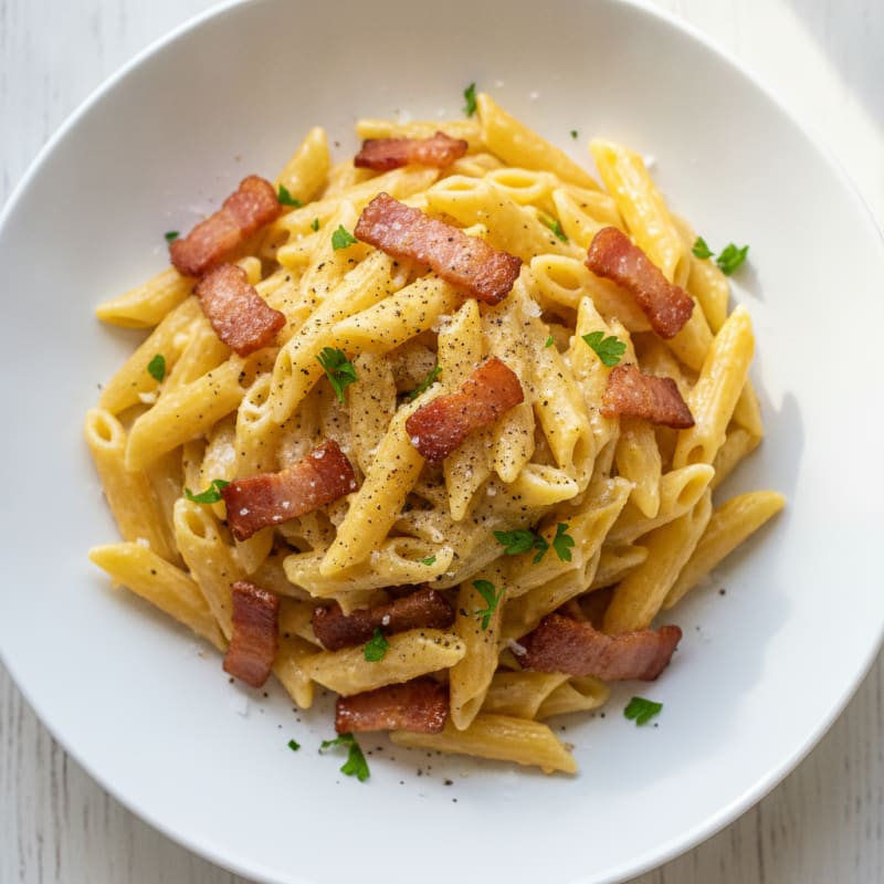 Classic Pasta Carbonara with Pancetta
