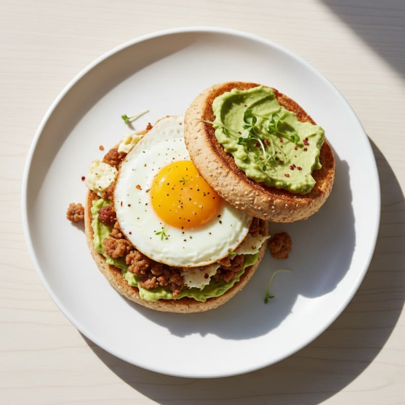 Zesty Egg and Avocado Breakfast Sandwich