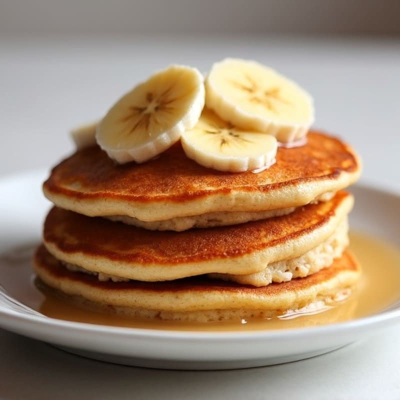 Protein-Packed Caramelized Banana Oat Pancakes