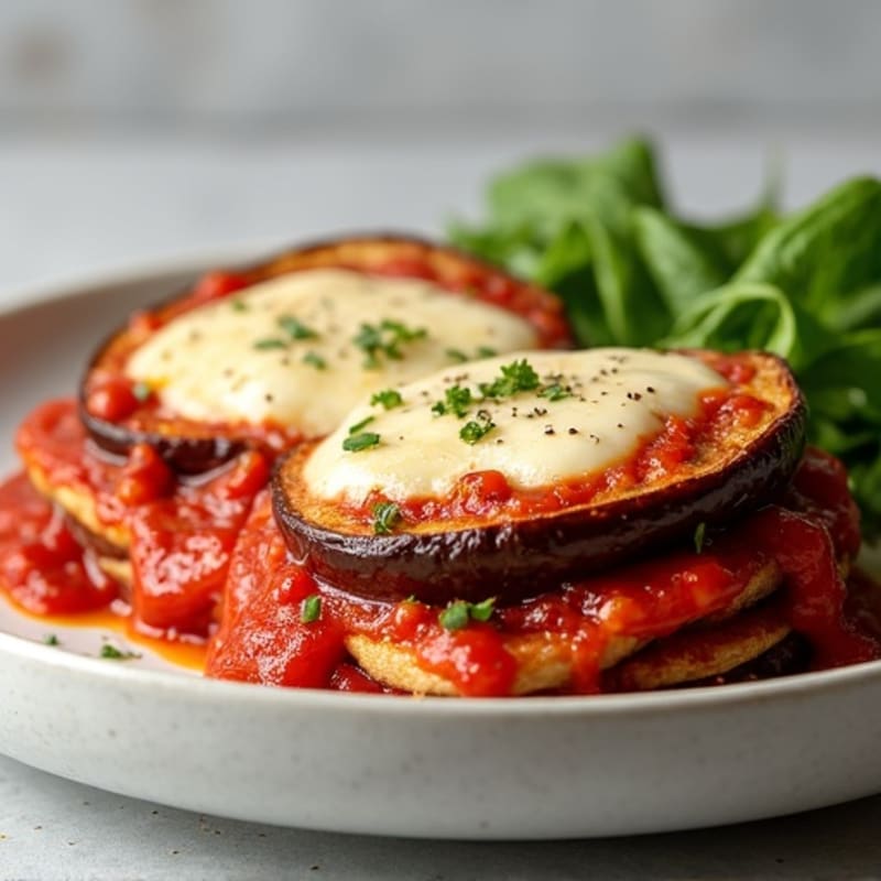 Hearty Baked Eggplant Parmesan