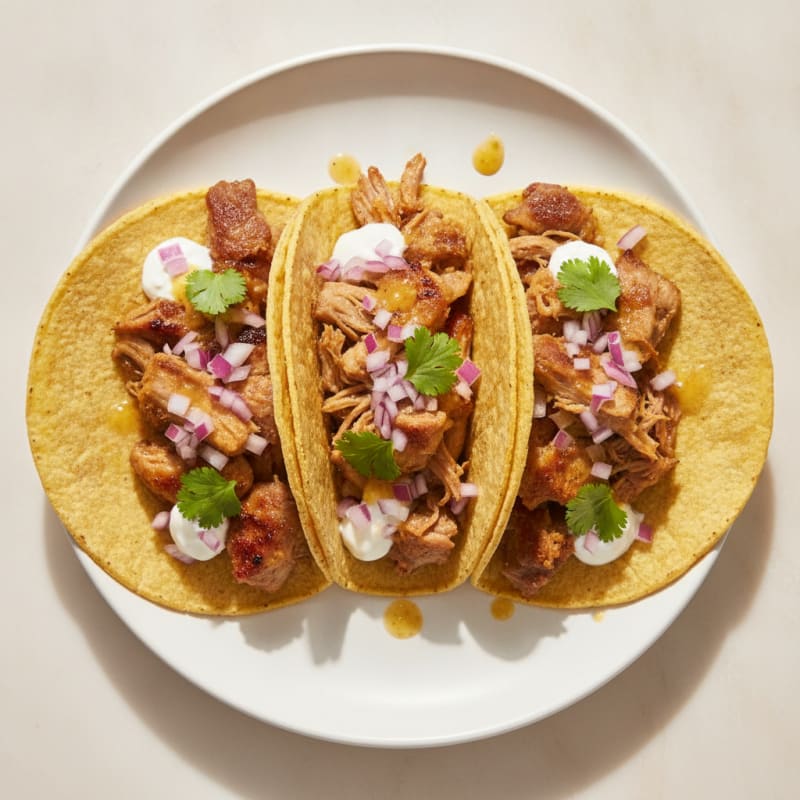 Slow-Cooked Pork Carnitas Tacos