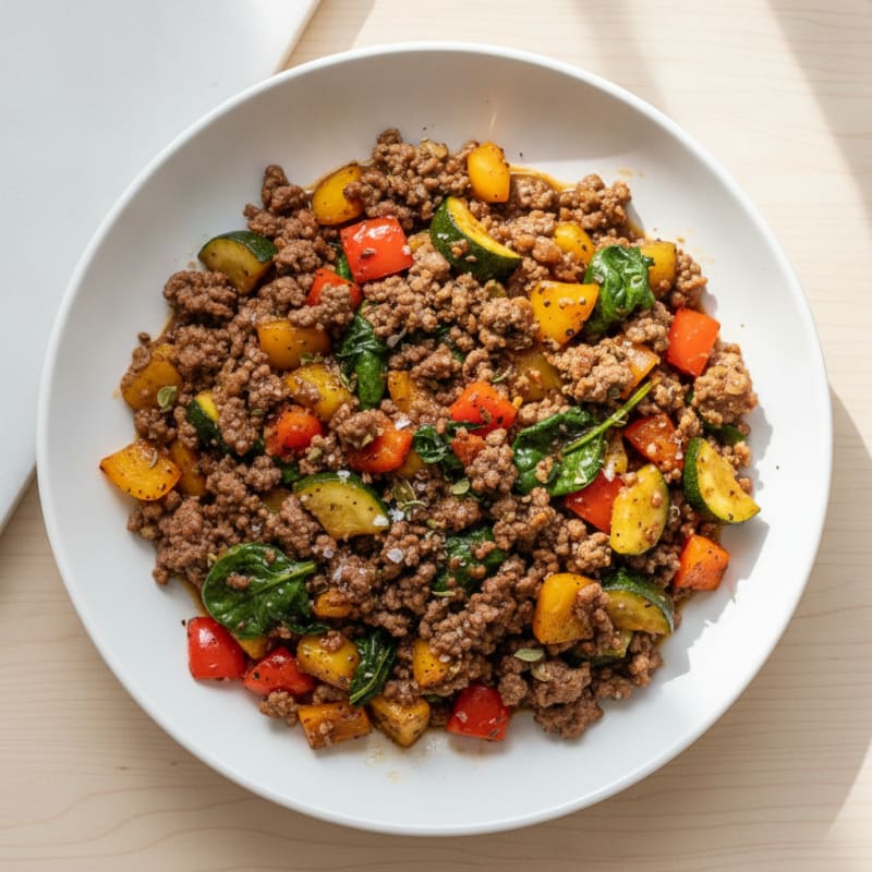 Ground Beef and Vegetable Skillet