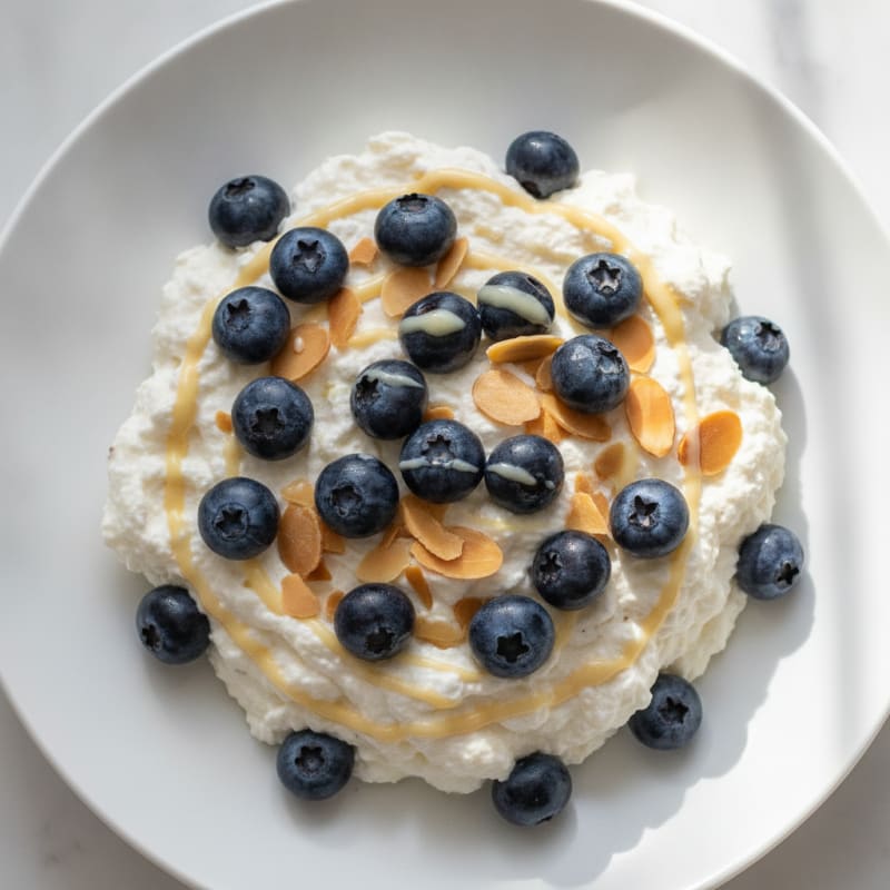 Silky Greek Yogurt Protein Mousse with Berries