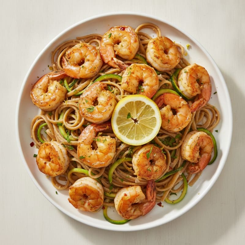 Garlic Butter Shrimp Scampi with Linguine