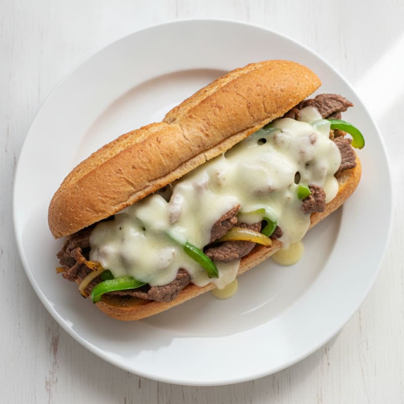 Classic Philly Cheesesteak Sandwich