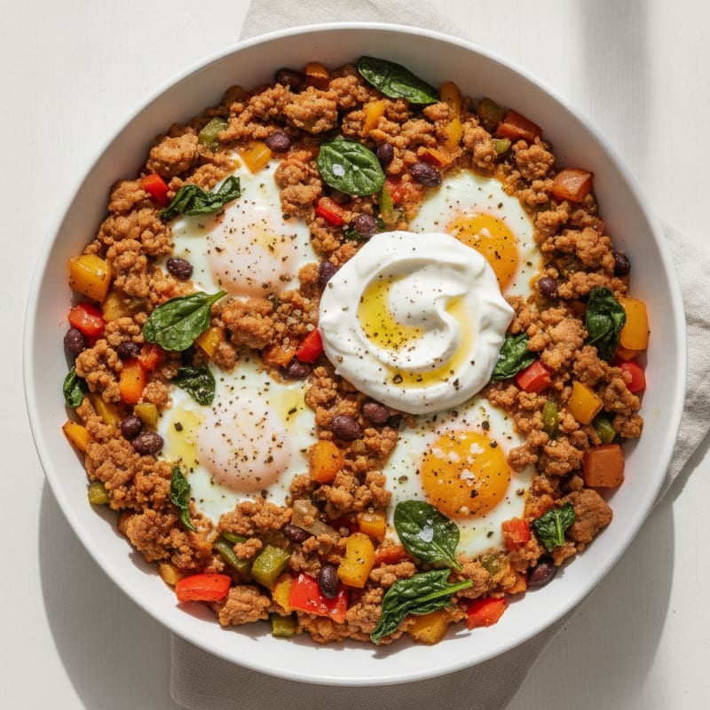 Baked Egg and Veggie Power Bowl