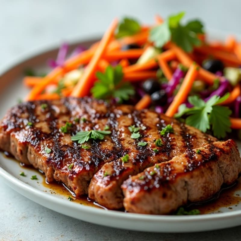 Spicy Lime Steak with Crispy Mexican Slaw
