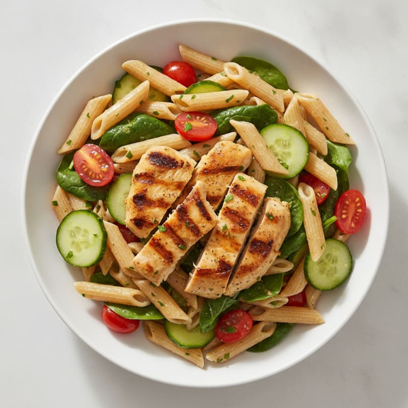 Lemon-Herb Chicken Pasta Salad