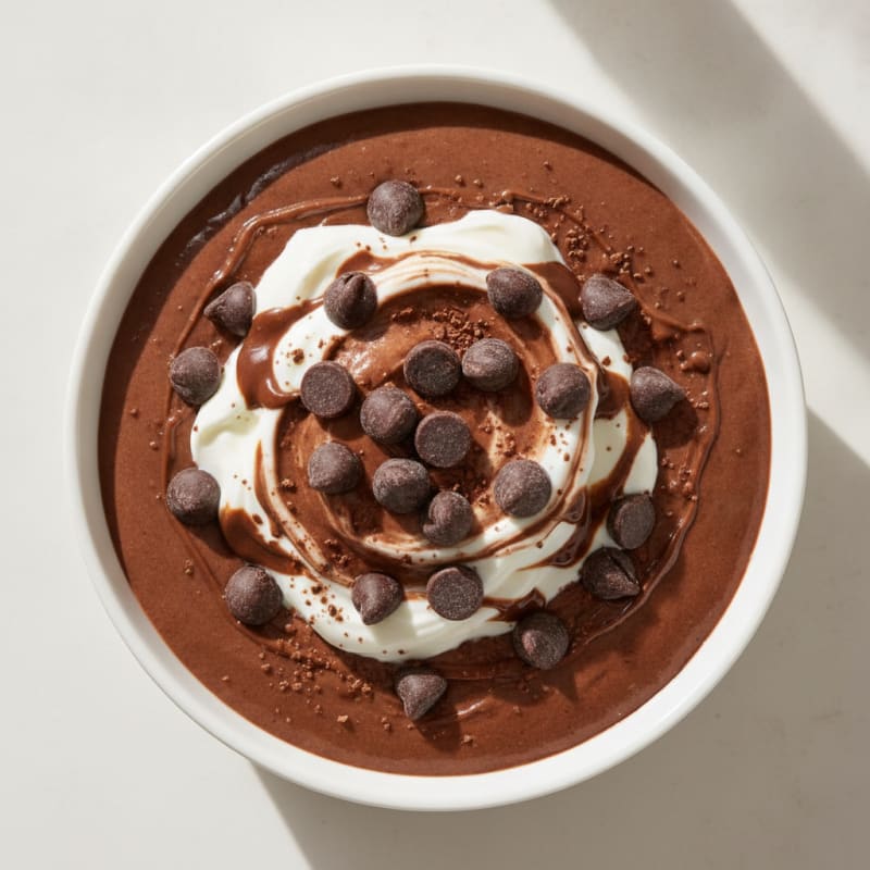Silky Protein Chocolate Pudding with Greek Yogurt