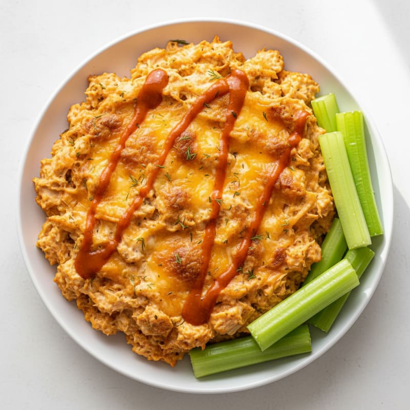 Buffalo Chicken Dip with Creamy Ranch