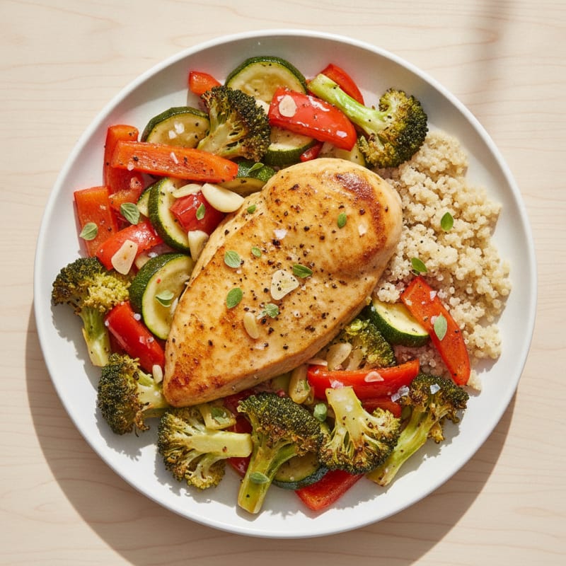 Lemon-Herb Chicken with Roasted Vegetables