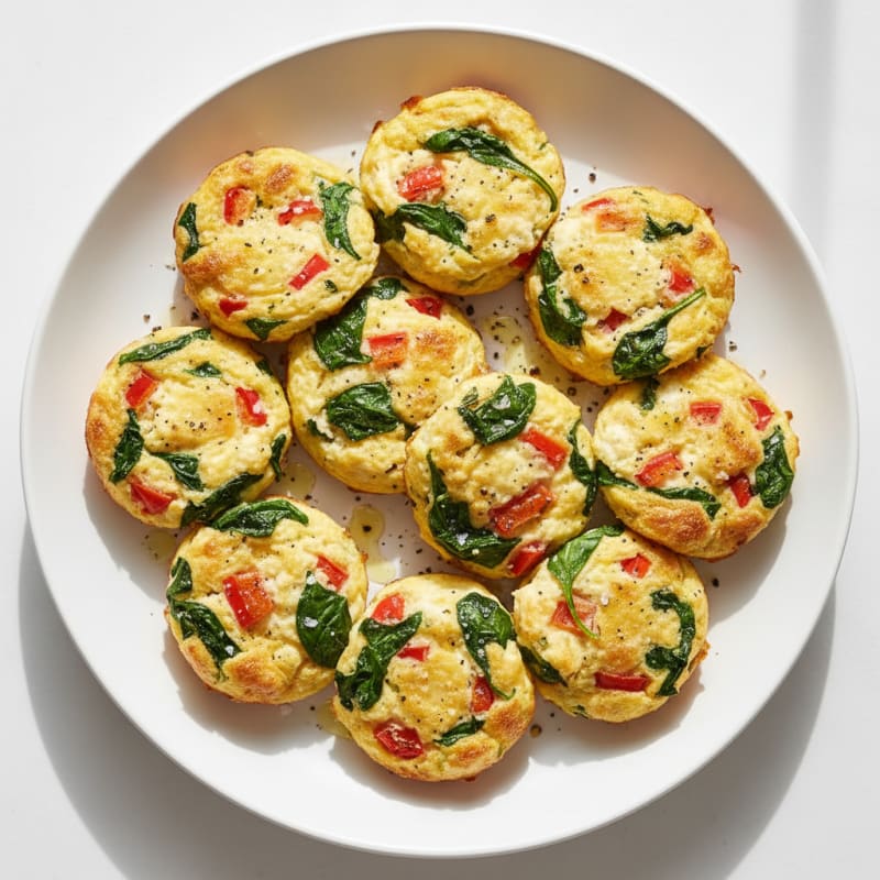Egg White & Roasted Red Pepper Bites