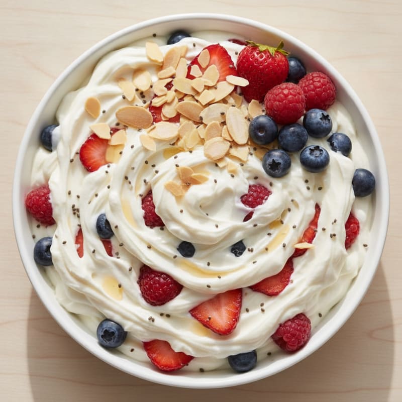 Creamy Greek Yogurt Protein Parfait with Mixed Berries