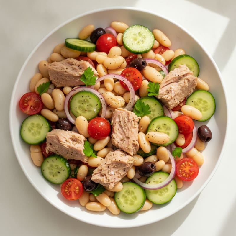 Mediterranean Tuna and White Bean Salad