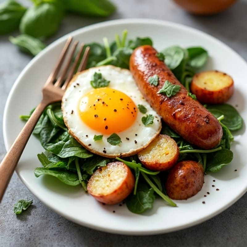 Healthy Sausage and Roasted Potato Bake
