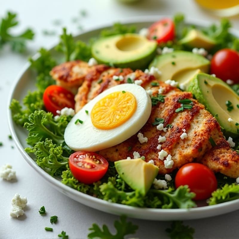 Crispy Chicken Cobb with Fresh Herbs