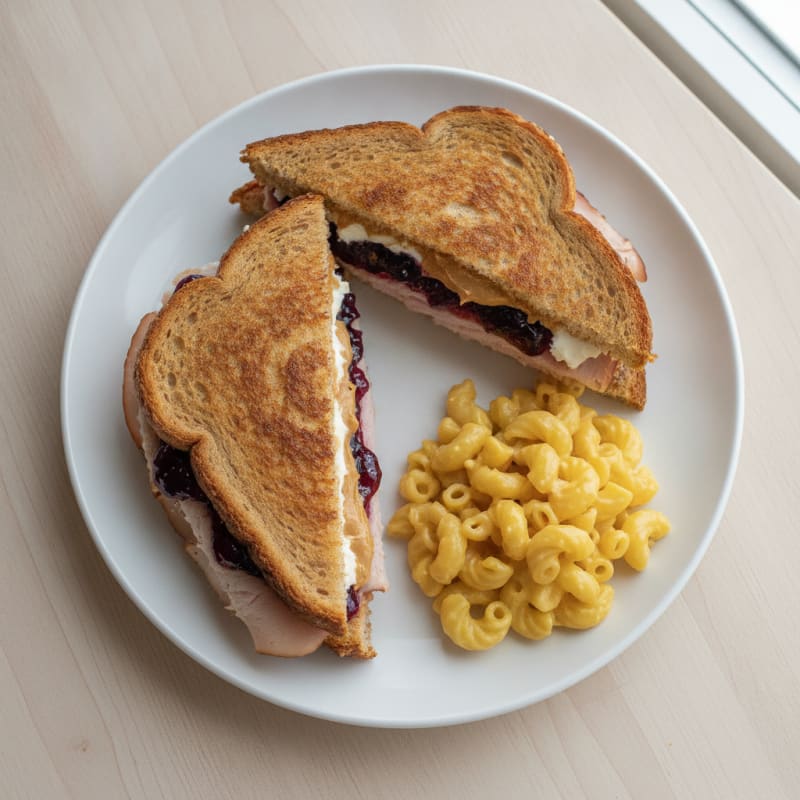 Savory Peanut Butter and Jelly Turkey Griller