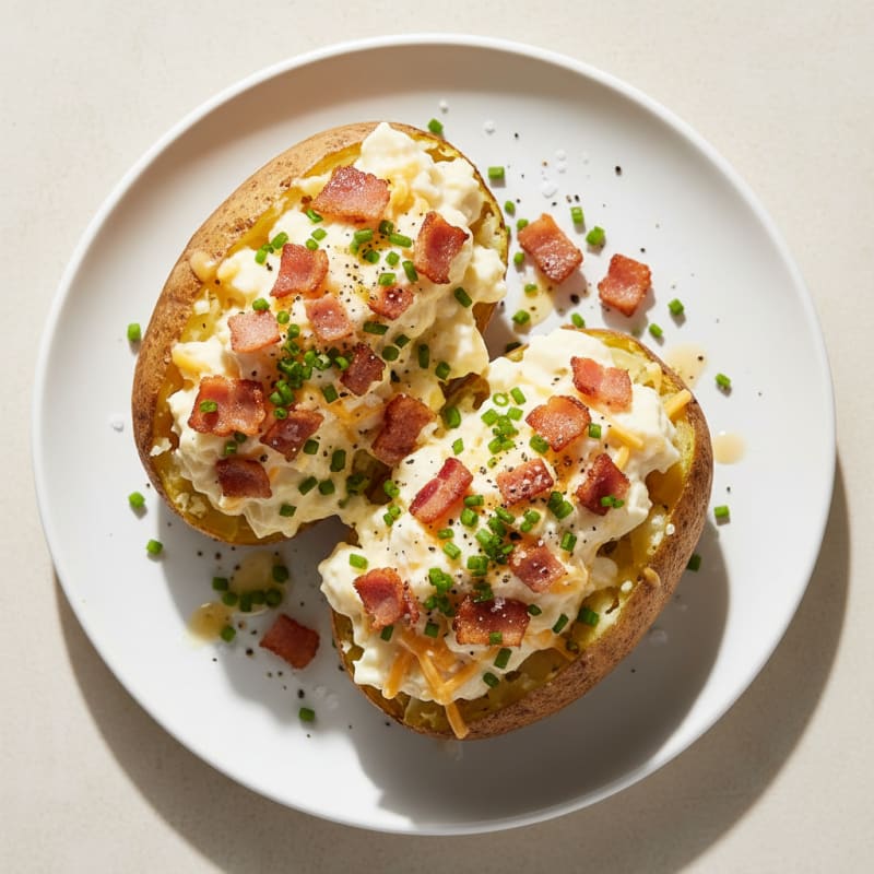 Bacon Cheddar Stuffed Potatoes