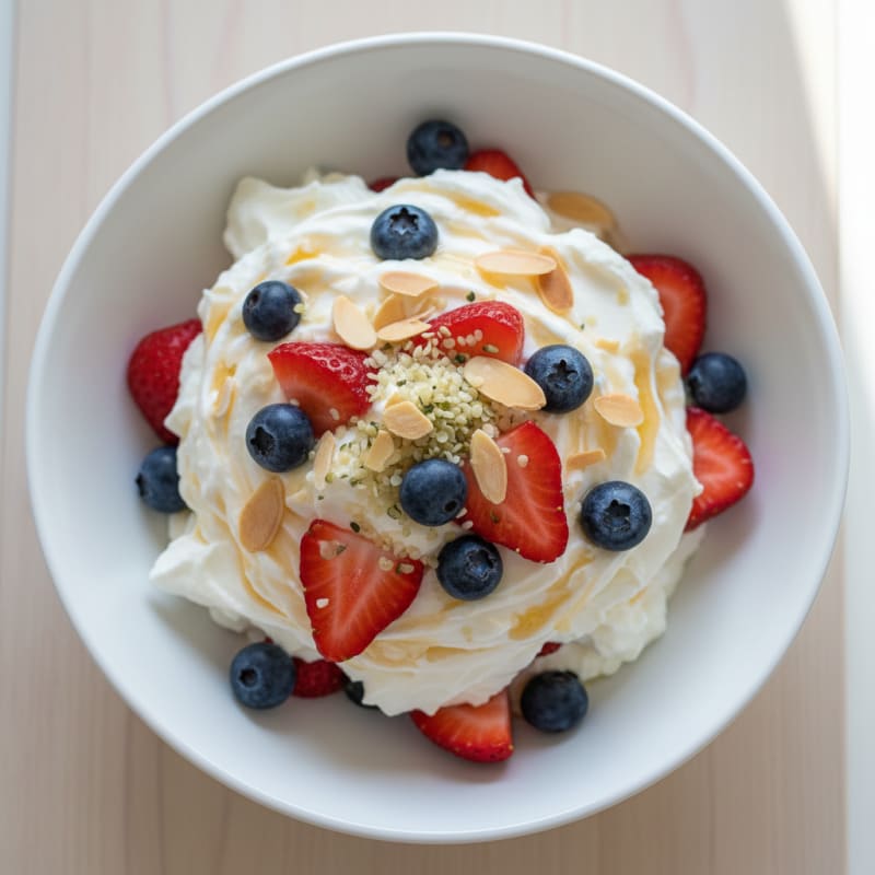Creamy High-Protein Greek Yogurt Parfait with Mixed Fruits