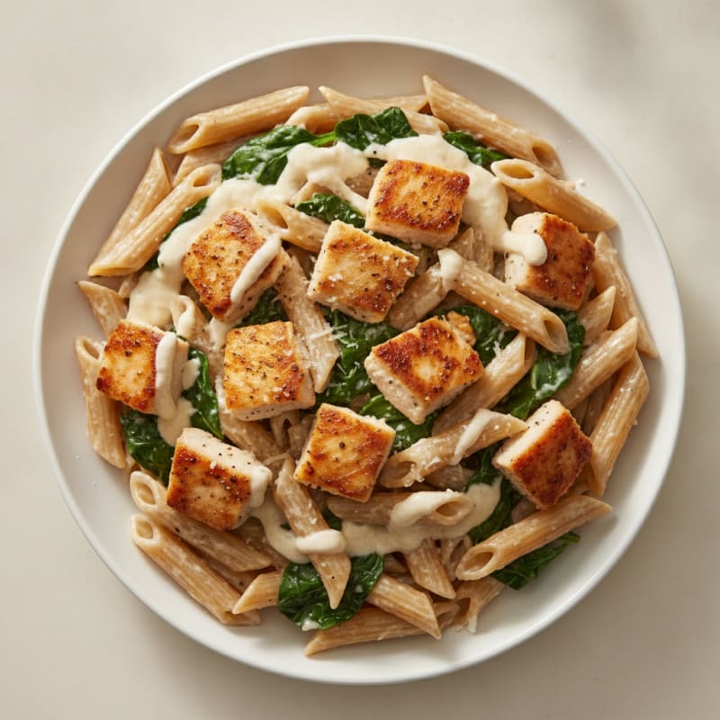 Garlic Parmesan Chicken Alfredo Pasta
