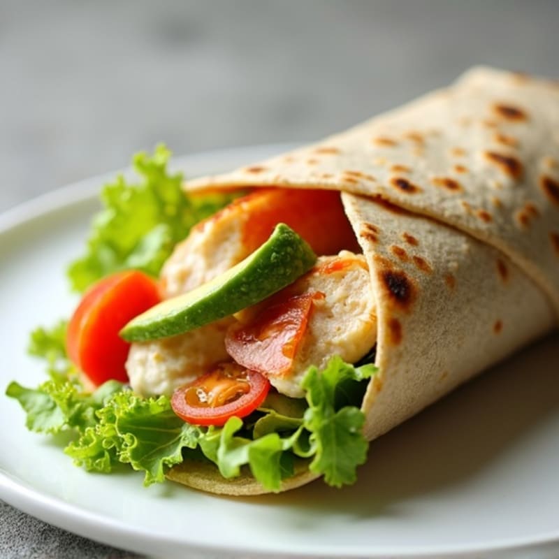 Fresh Garlic Chicken Wrap