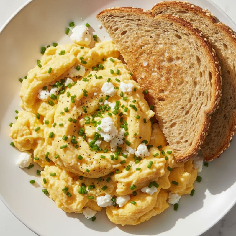 Classic Scrambled Eggs with Chives