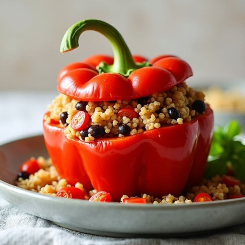 Hearty Lean Ground Turkey Stuffed Bell Peppers