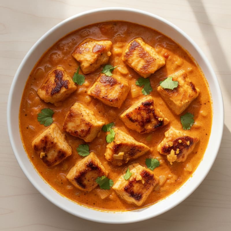 Indian Spiced Chicken with Tomato Cream Sauce