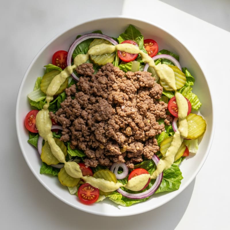 Classic Beef Burger Bowl