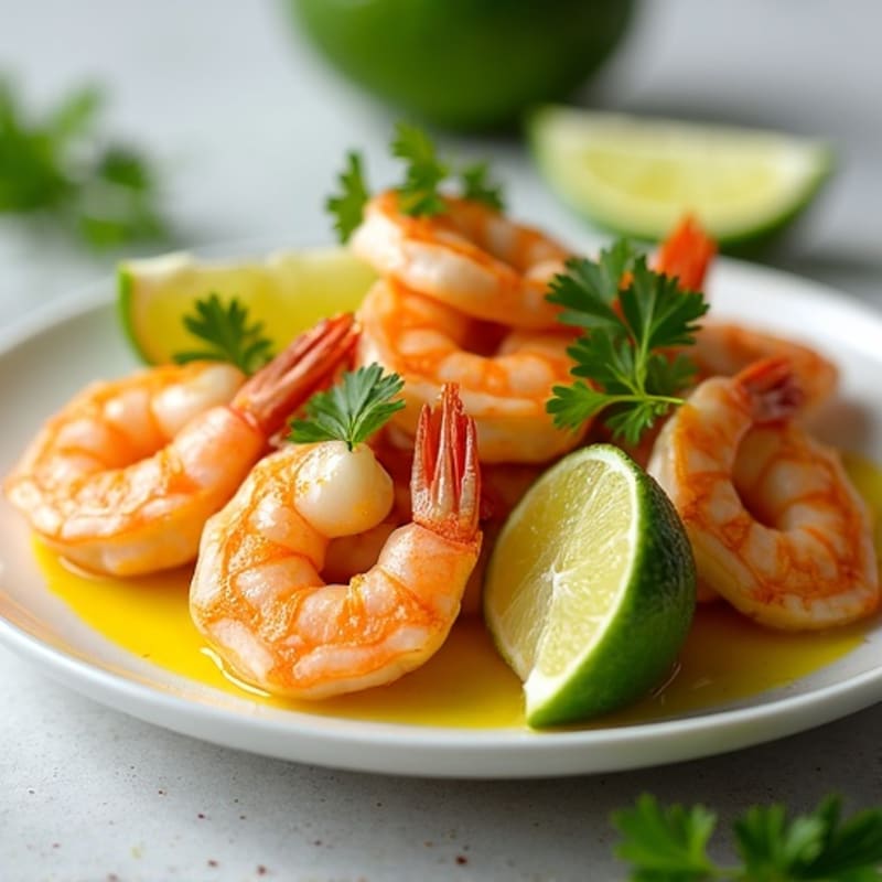 Fresh Lime-Marinated Shrimp with Creamy Avocado