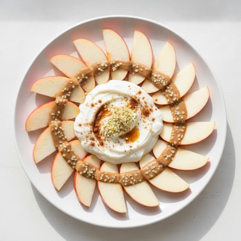 Apple Slices with Protein Yogurt Dip