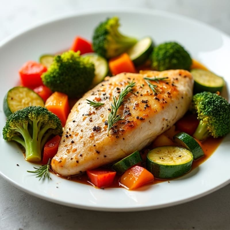 Sheet Pan Lemon Herb Chicken and Roasted Vegetables