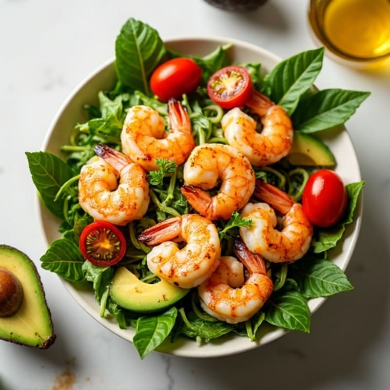 Citrus-Garlic Grilled Shrimp and Avocado Salad