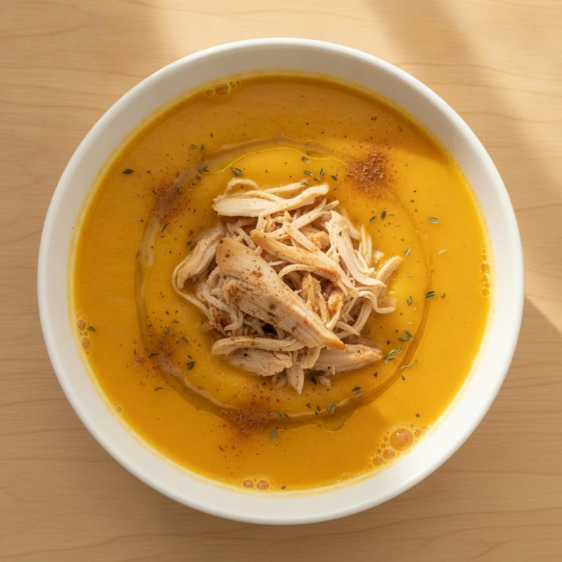 Roasted Butternut Squash and Apple Soup