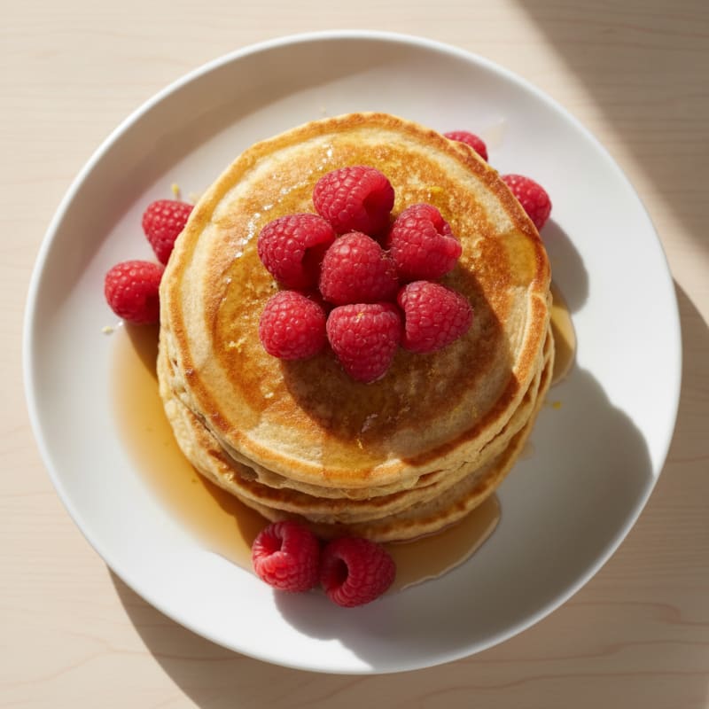 Lemon-Ricotta Cottage Cheese Pancakes