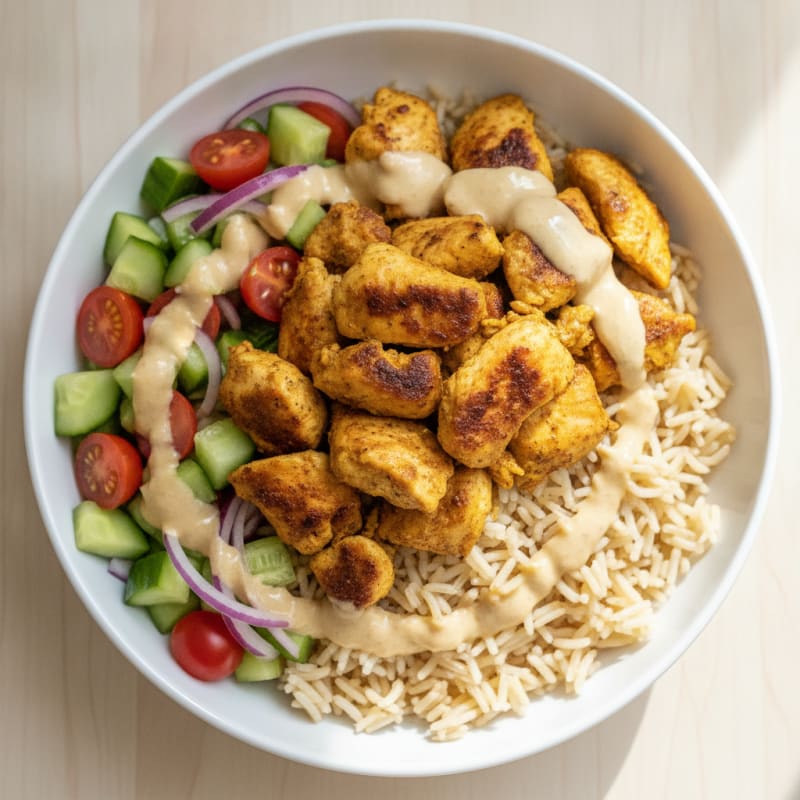 Chicken Shawarma Rice Bowl