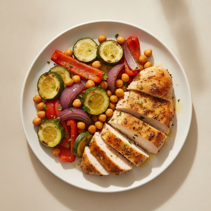 Herb-Roasted Chicken with Roasted Vegetables
