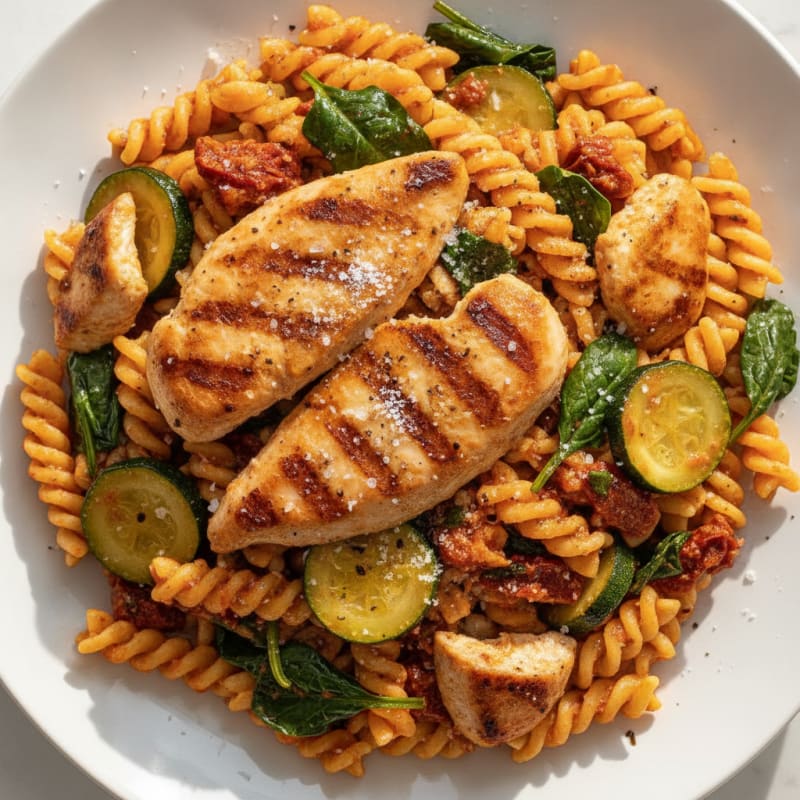 Sun-Dried Tomato Pesto Chicken Pasta