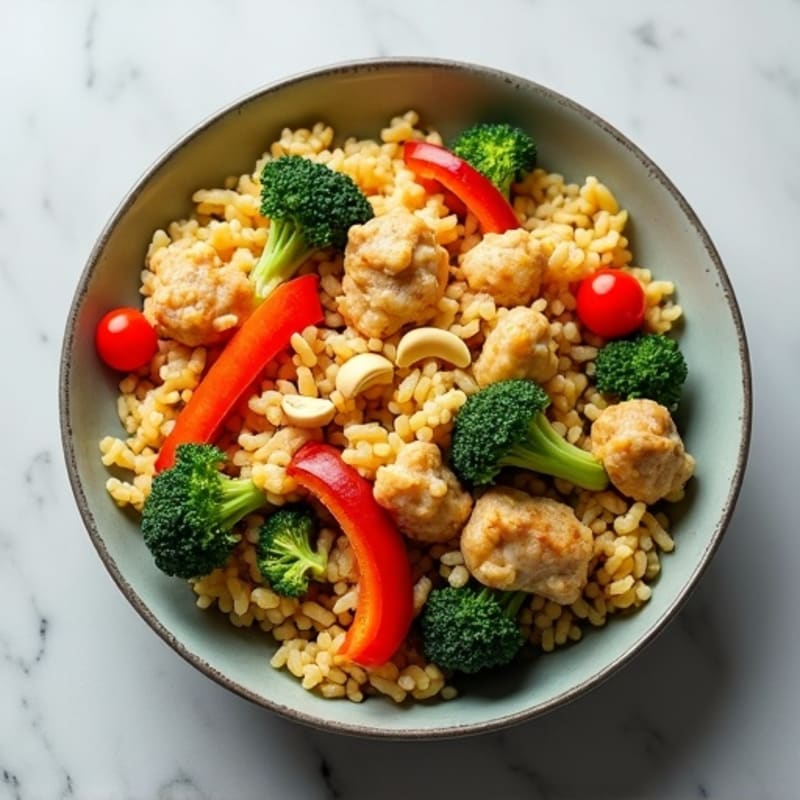 Cauliflower Rice Chicken Stir-Fry