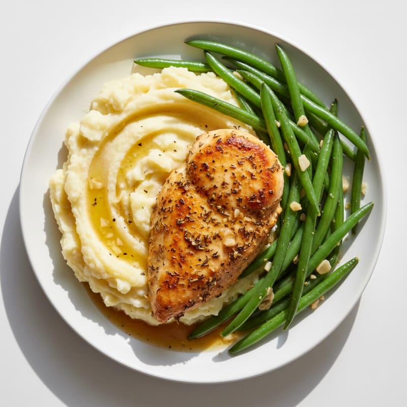 Garlic Herb Chicken with Green Beans