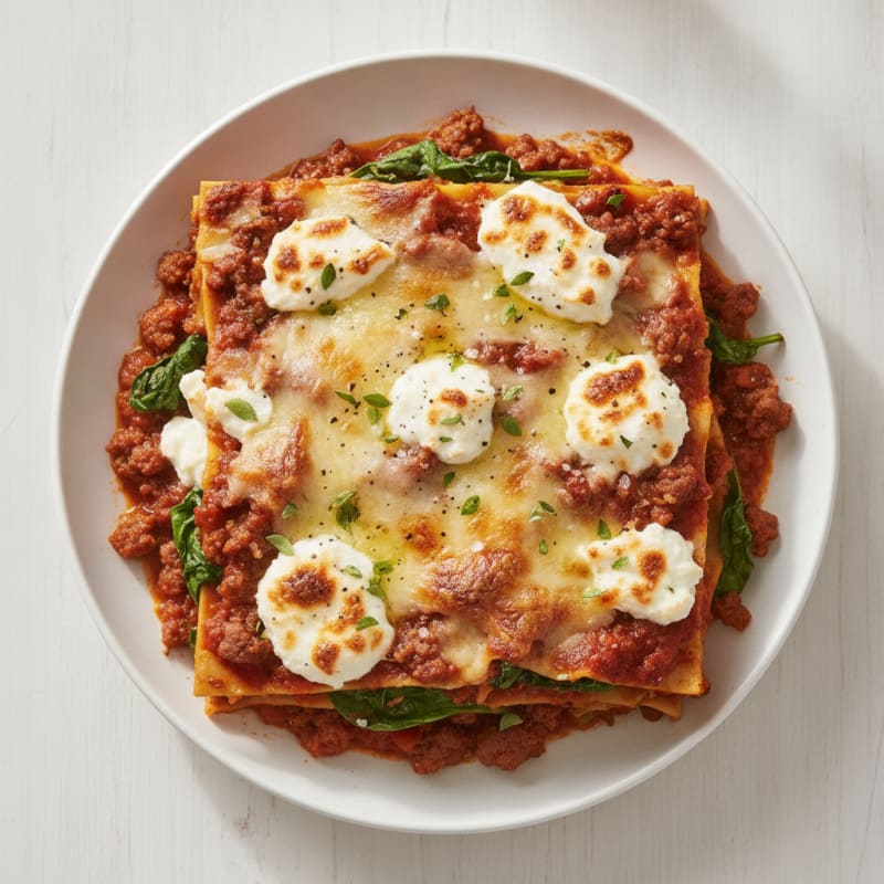Classic Beef and Ricotta Lasagna Bake